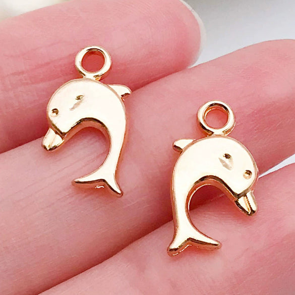 Zinc Alloy Marine Animal Starfish Seahorse Pendant Jewelry Material For Diy Bracelet Necklace With Electroplating