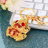 Zinc Alloy Metal Keychain Diamond Collection Bucket Cornucopia Shape For Women As Travel Souvenir Gifts