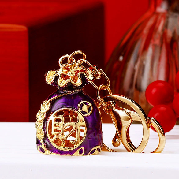 Zinc Alloy Metal Keychain Diamond Collection Bucket Cornucopia Shape For Women As Travel Souvenir Gifts