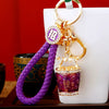 Zinc Alloy Metal Keychain Diamond Collection Bucket Cornucopia Shape For Women As Travel Souvenir Gifts