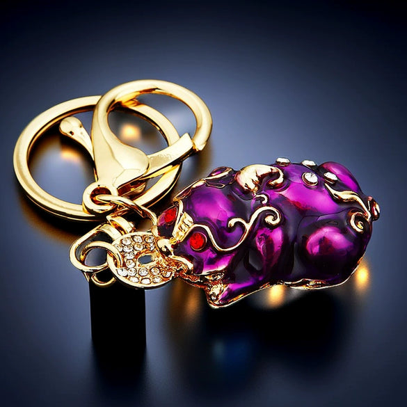 Zinc Alloy Metal Keychain Diamond Collection Bucket Cornucopia Shape For Women As Travel Souvenir Gifts