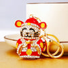 Zinc Alloy Metal Keychain Diamond Collection Bucket Cornucopia Shape For Women As Travel Souvenir Gifts