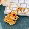 Zinc Alloy Metal Keychain Diamond Collection Bucket Cornucopia Shape For Women As Travel Souvenir Gifts