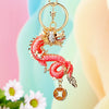 Zinc Alloy Rhinestone Zodiac Dragon Keychain For Women's Bag Pendant