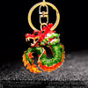 Zinc Alloy Rhinestone Zodiac Dragon Keychain For Women's Bag Pendant