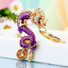 Zinc Alloy Rhinestone Zodiac Dragon Keychain For Women's Bag Pendant