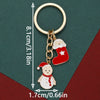 Zinc Alloy Snowman Keychain Pendant Cartoon Christmas Bag Charm And Mobile Phone Accessory With Modern Minimalist Key Ring