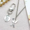 Zinc Alloy Tableware Pattern Retro Ancient Style Electroplated Pendant Jewelry Accessories