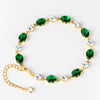 Zircon Bracelet Light Luxury Fashion New Style Real Gold Electroplated Inlay Design