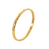Zircon Bracelet Stainless Steel 18K Gold Inlaid Electroplating White Round