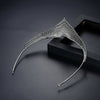 Zircon Bridal Crown Headband Copper Wedding Hair Accessory With Elegant Sparkling Design