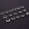 Zircon Copper Fashion Ol Style Women's Puncture Jewelry Earrings Nose Ring Ear Bone Ring Cartilage Earrings