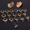Zircon Copper Fashion Ol Style Women's Puncture Jewelry Earrings Nose Ring Ear Bone Ring Cartilage Earrings