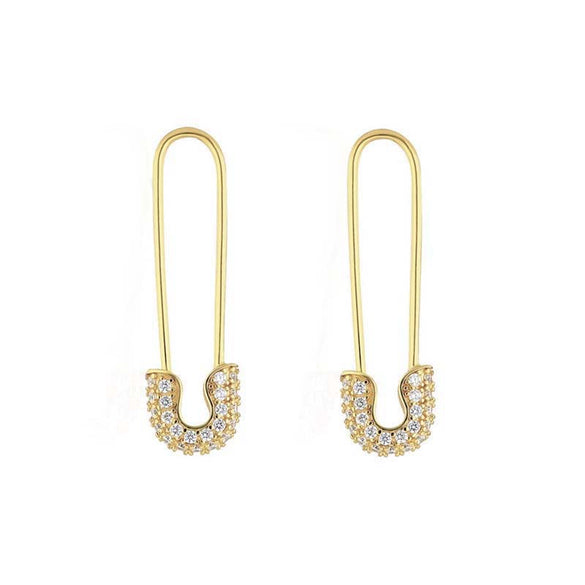 Zircon Ear Clips Geometric Style For Women