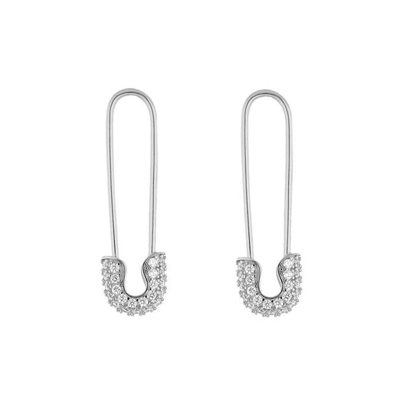 Zircon Ear Clips Geometric Style For Women