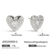 Zircon Earrings Stainless Steel Geometric Electroplating Light Luxury Highend Sense Niche Jewelry