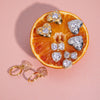 Zircon Earrings Stainless Steel Geometric Electroplating Light Luxury Highend Sense Niche Jewelry