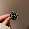 Zircon Flower Letter Brooch Electroplated Light Luxury Women's Suit Accessory
