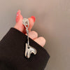 Zircon Flower Letter Brooch Electroplated Light Luxury Women's Suit Accessory