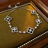 Zircon Flower Rhombus Adjustable Bracelet French Retro Light Luxury Highend Temperament Bracelet