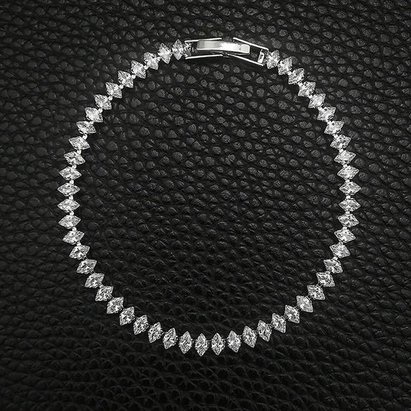 Zircon Geometric Dropshaped Inlay Bracelet For Women