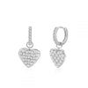 Zircon Inlaid Butterfly Heart Animal Women's Earrings Set