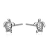 Zircon Inlaid Butterfly Heart Animal Women's Earrings Set
