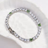 Zircon Inlaid Devil's Eye Bracelet Light Luxury Style