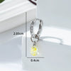 Zircon Inlaid Drop Shape Pendant Earrings For Women