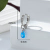 Zircon Inlaid Drop Shape Pendant Earrings For Women