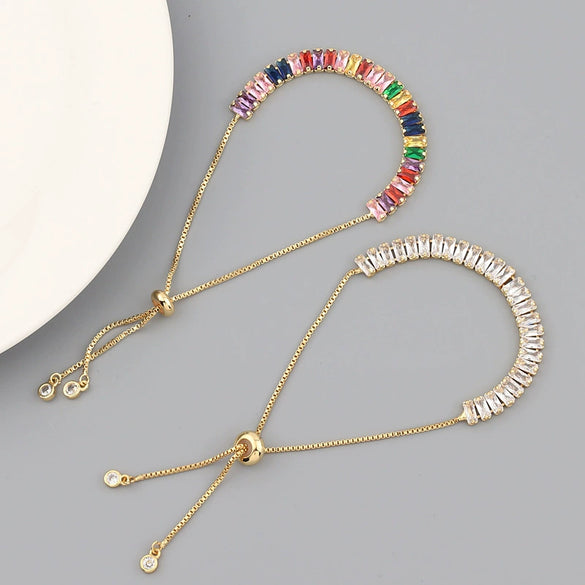 Zircon Ladies Bracelet Retro Sweet Romantic Geometric Style Multistyle Optional