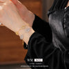 Zircon Microinlaid Letter Pig Nose Electroplated Highend Niche Bracelet Jewelry