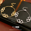 Zircon Microinlaid Letter Pig Nose Electroplated Highend Niche Bracelet Jewelry