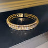 Zircon Open Bracelet Copper Material Simple Geometric Trendy Retro Elegant Fashion Design