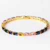 Zircon Retro Sweet Romantic Female Necklace Bracelet Geometric Electroplated Light Luxury Style