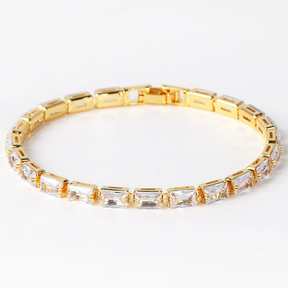 Zircon Retro Sweet Romantic Female Necklace Bracelet Geometric Electroplated Light Luxury Style