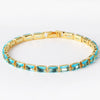 Zircon Retro Sweet Romantic Female Necklace Bracelet Geometric Electroplated Light Luxury Style