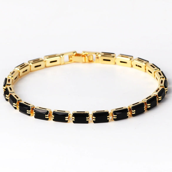 Zircon Retro Sweet Romantic Female Necklace Bracelet Geometric Electroplated Light Luxury Style