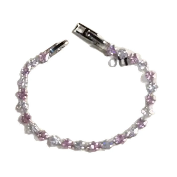Zircon Rhombus Star Buckle Bracelet Highend Hand Jewelry
