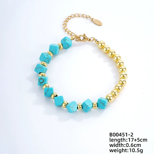 Zircon Simple Style Electroplated Bracelet For Women