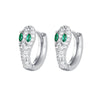 Zircon Snake Earrings With Diamond Encrustment Animals Zodiac Pattern