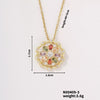 Zircon Snowflake Pendant Necklace For Women Twisted Chain Diamond Design