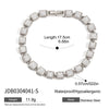 Zirconencrusted Stainless Steel Bracelets For Girls Light Luxury Style
