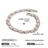 Zirconencrusted Stainless Steel Bracelets For Girls Light Luxury Style