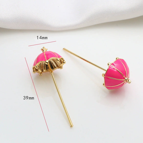 Zirconium Inlaid Copper Plated Gold Baroque Elf Magic Scepter Jewelry Accessories