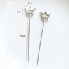 Zirconium Inlaid Copper Plated Gold Baroque Elf Magic Scepter Jewelry Accessories