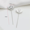 Zirconium Inlaid Copper Plated Gold Baroque Elf Magic Scepter Jewelry Accessories