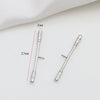 Zirconium Inlaid Copper Plated Gold Baroque Elf Magic Scepter Jewelry Accessories